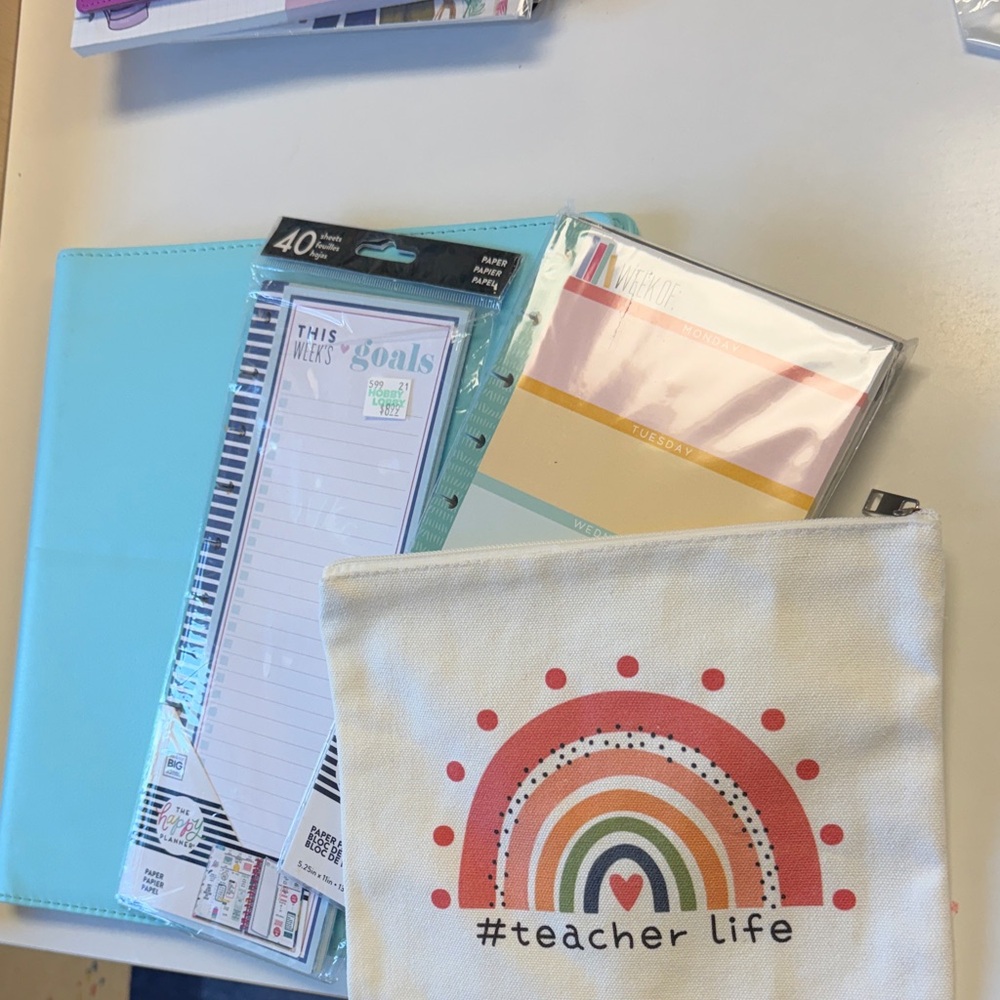 Happy Planner Set Cover Pen Bag Goals Daily Plans Paper